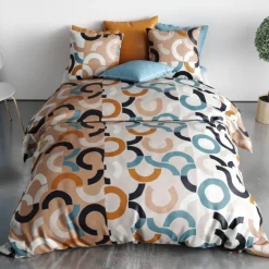 Housse de couette 240x220 IGOR + 2 taies coton 57 fils