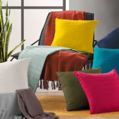 Housse de Coussin Lilia 40x40cm Kaki