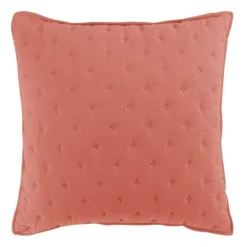 Housse de Coussin Mellow 40x40cm Terracotta & Blanc