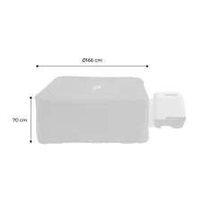 Housse de protection thermique pour SPA OSLO 6 places Ø 166 x 70cm