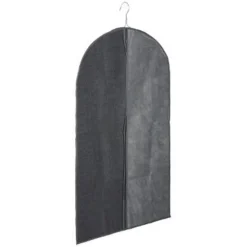 Housse de Vêtements Dressing 135cm Gris Foncé