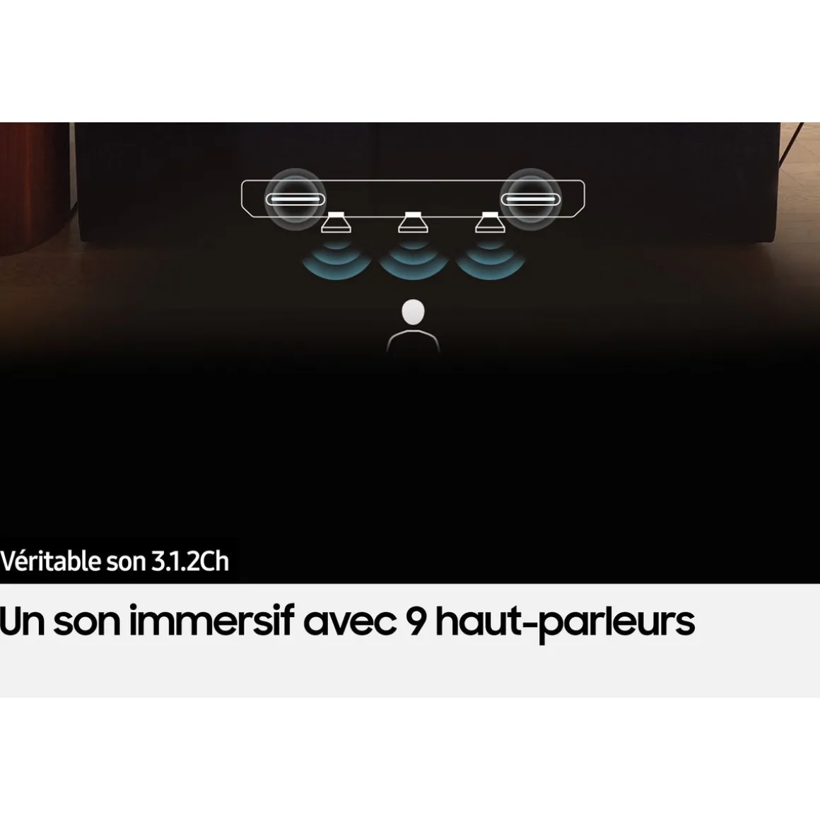 HW-Q600C Barre de son Dolby Atmos 3.1.2 avec caisson de basses sans fil