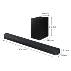 HW-Q600C Barre de son Dolby Atmos 3.1.2 avec caisson de basses sans fil