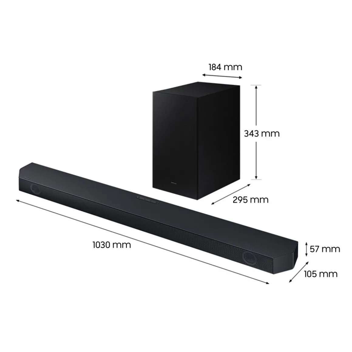 HW-Q600C Barre de son Dolby Atmos 3.1.2 avec caisson de basses sans fil