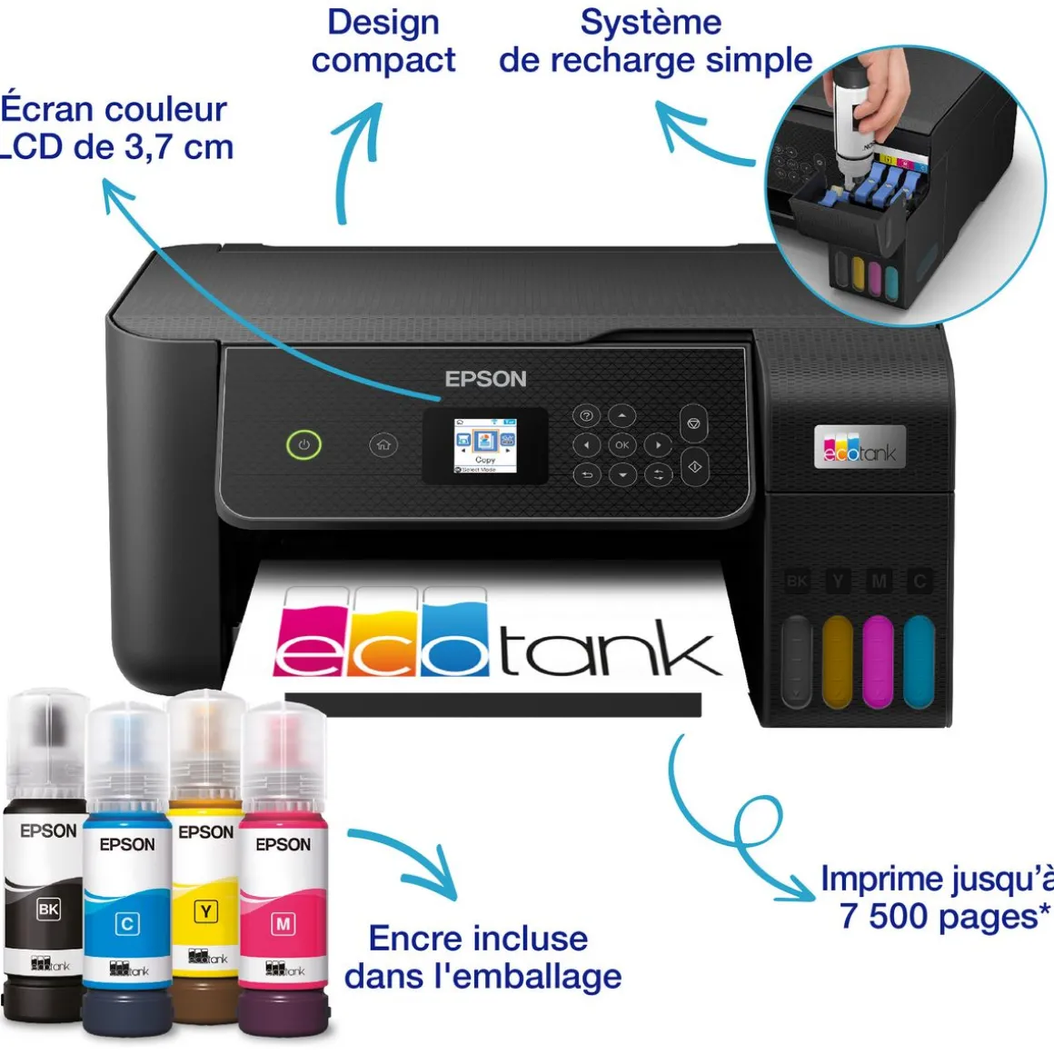 Imprimante jet d'encre EcoTank ET- 2871