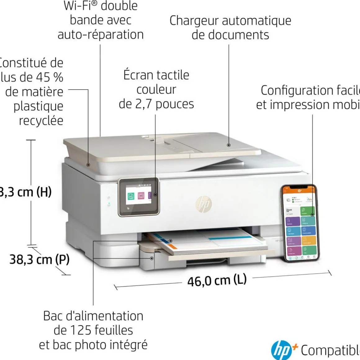 Imprimante jet d'encre Envy Inspire 7924e éligible Instant Ink