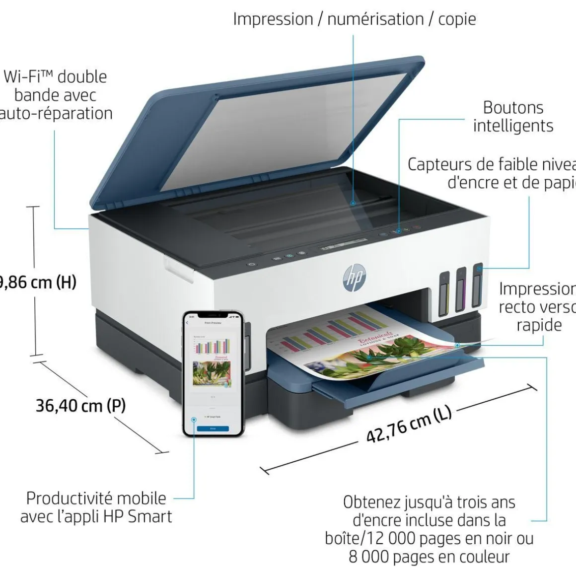 Imprimante jet d'encre Smart Tank Plus 7006