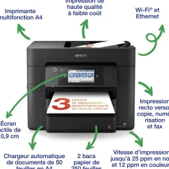 Imprimante jet d'encre WorkForce WF-4830DTWF