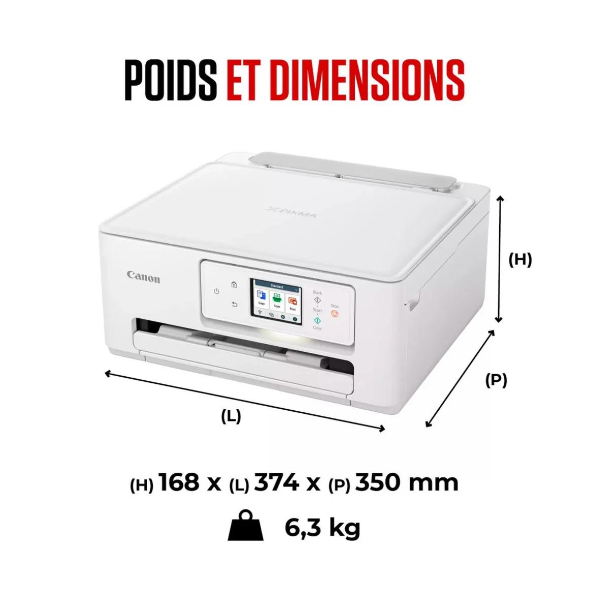 Imprimante multifonction TS7650I - Blanc