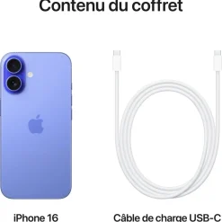 iPhone 16 128Go - Bleu Outremer