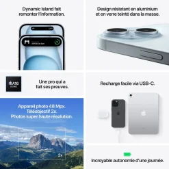 iPhone 15 Plus 256 Go - Bleu