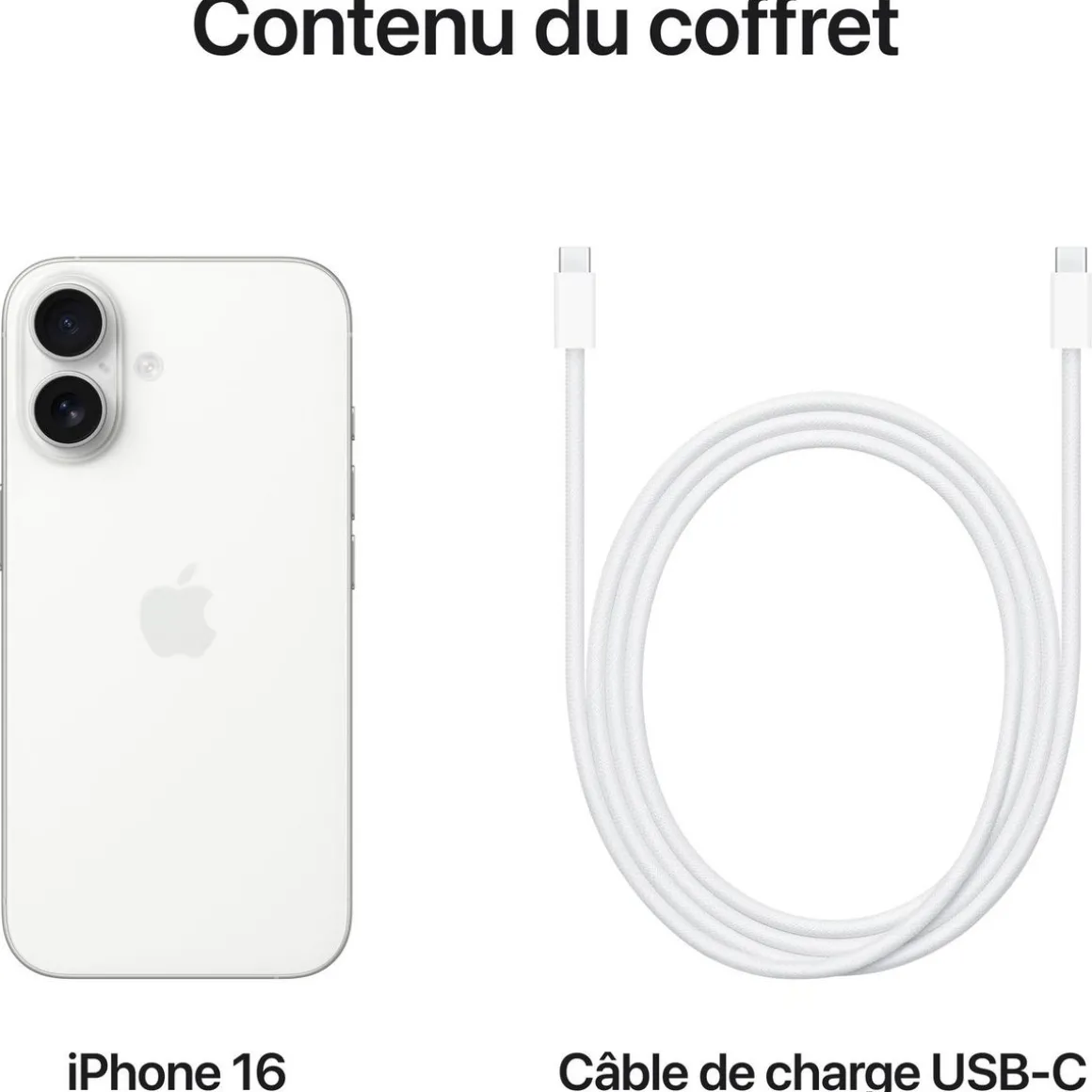 iPhone 16 Plus 128Go - Blanc
