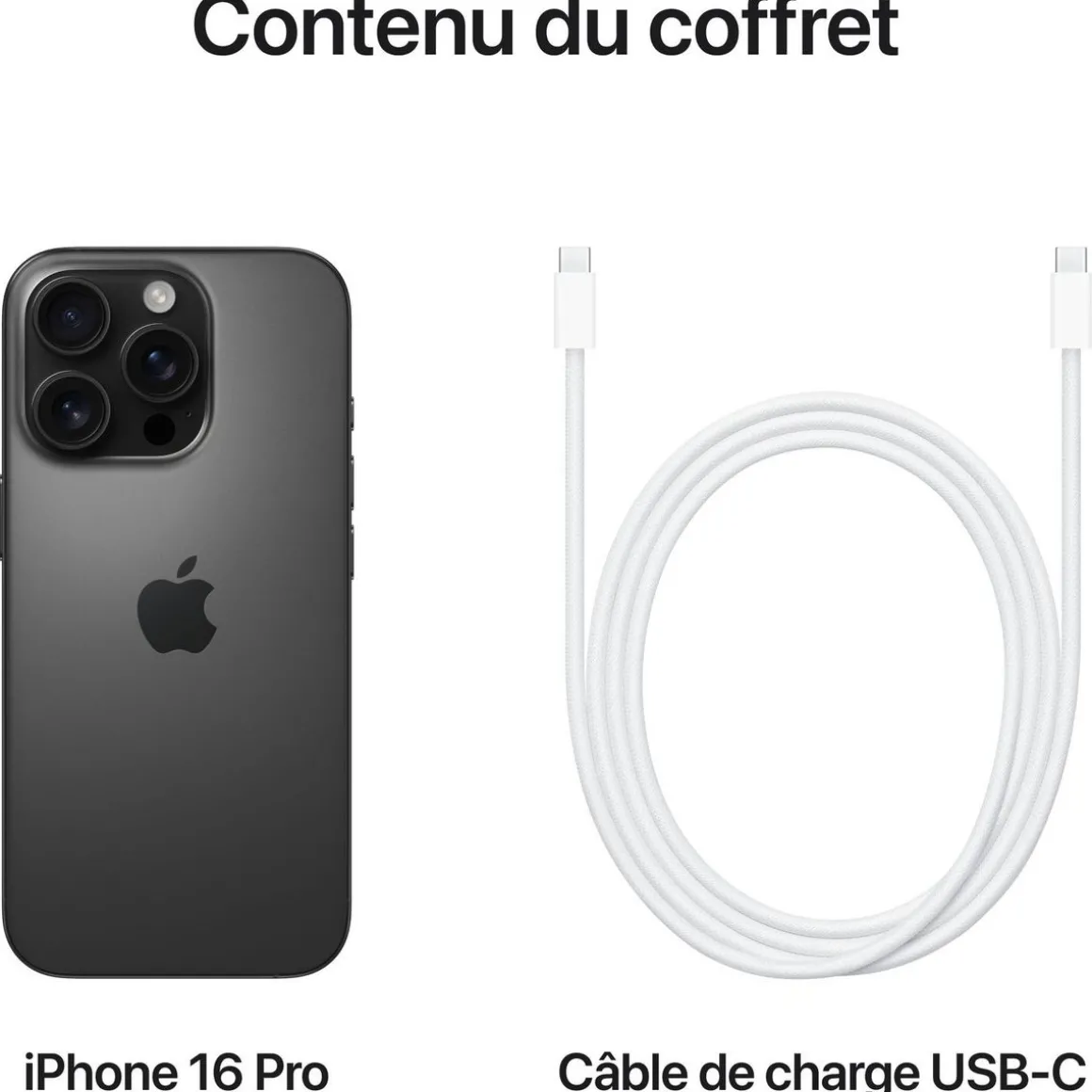 iPhone 16 Pro 512Go - Titane Noir