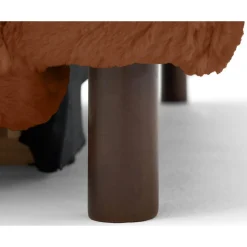 Jake - canapé d'angle gauche 4 places convertible avec coffre en fausse fourrure