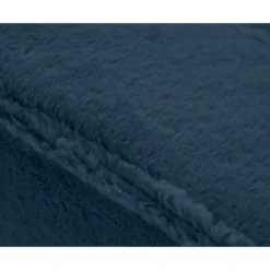 Jake - canapé d'angle gauche 4 places convertible avec coffre en fausse fourrure