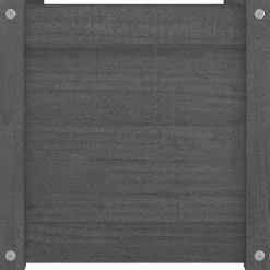 Jardiniere Gris 40x40x40 cm Bois de pin massif