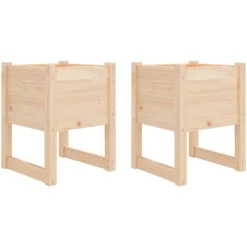 Jardinieres 2 pcs 40x40x52,5 cm Bois massif de pin