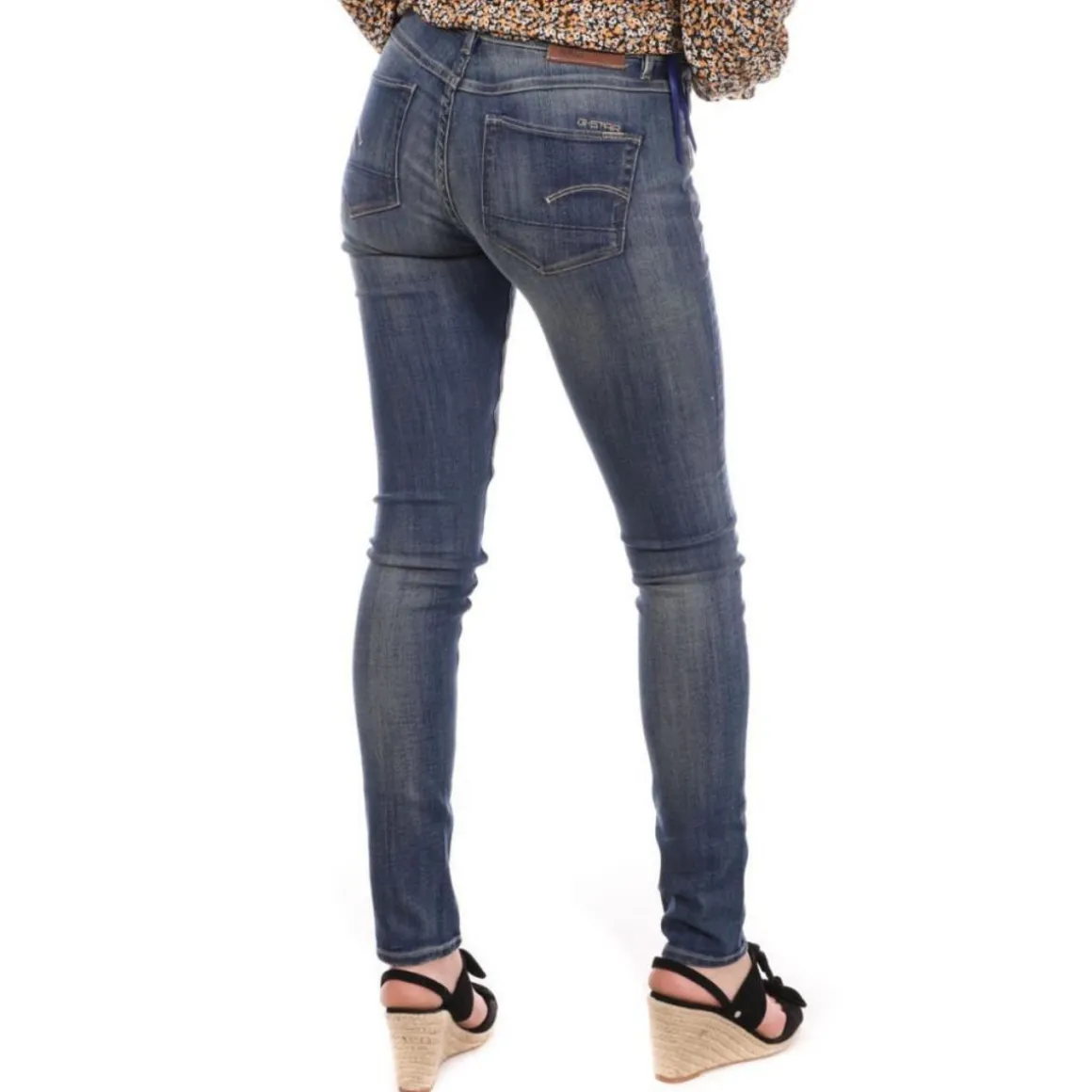 Jean Skinny denim Femme G-Star 3301 Contour
