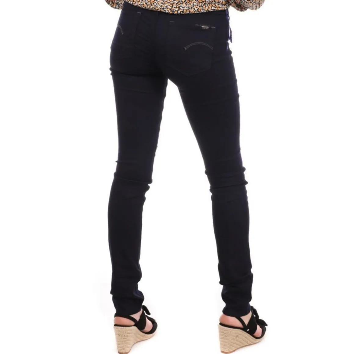 Jean Skinny marine foncé Femme G-Star 3301 Contour