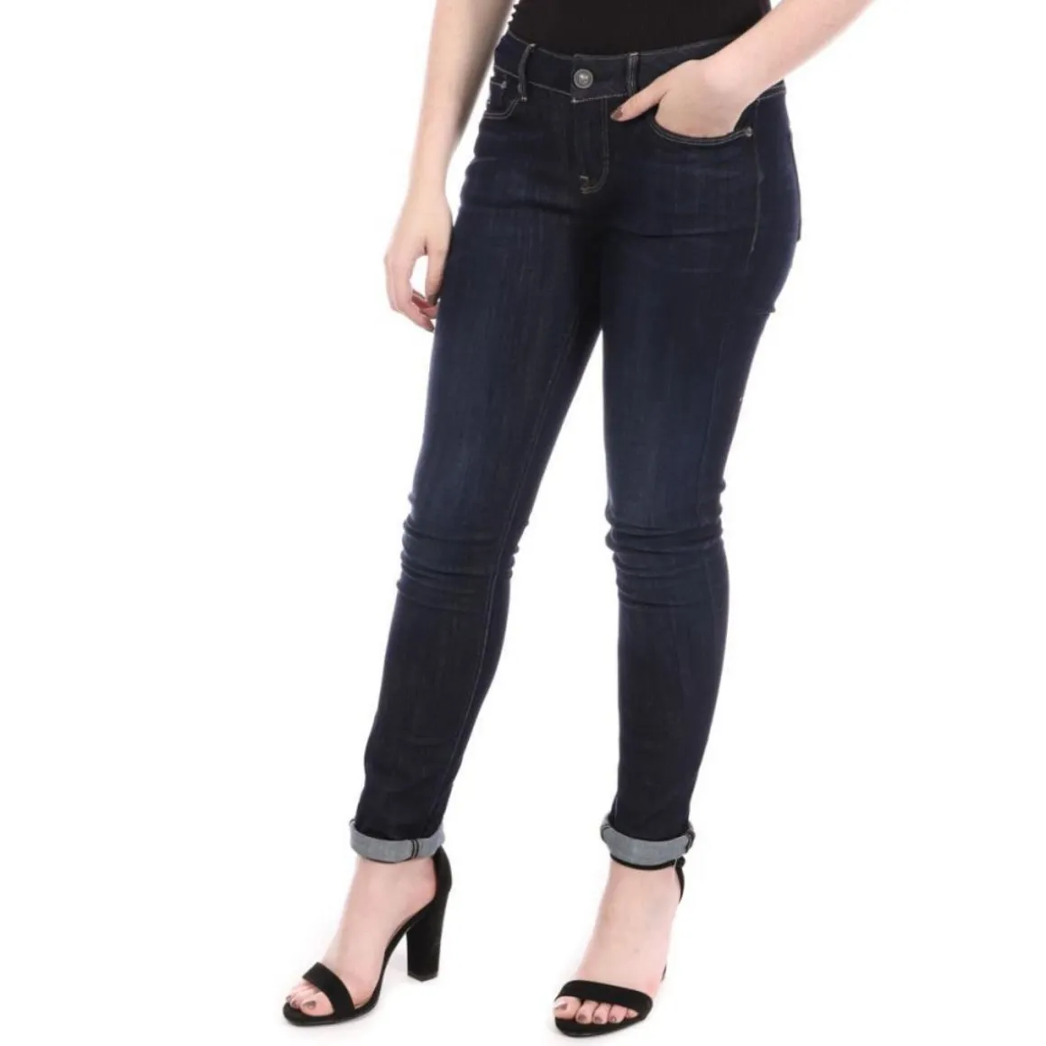 Jean Slim Brut Femme G-Star 3301 Contour
