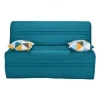 Joe Banquette BZ GEOMETRICO - Tissu turquoise - L 143 x P 101 x H 95 cm