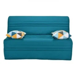 Joe Banquette BZ GEOMETRICO - Tissu turquoise - L 143 x P 101 x H 95 cm