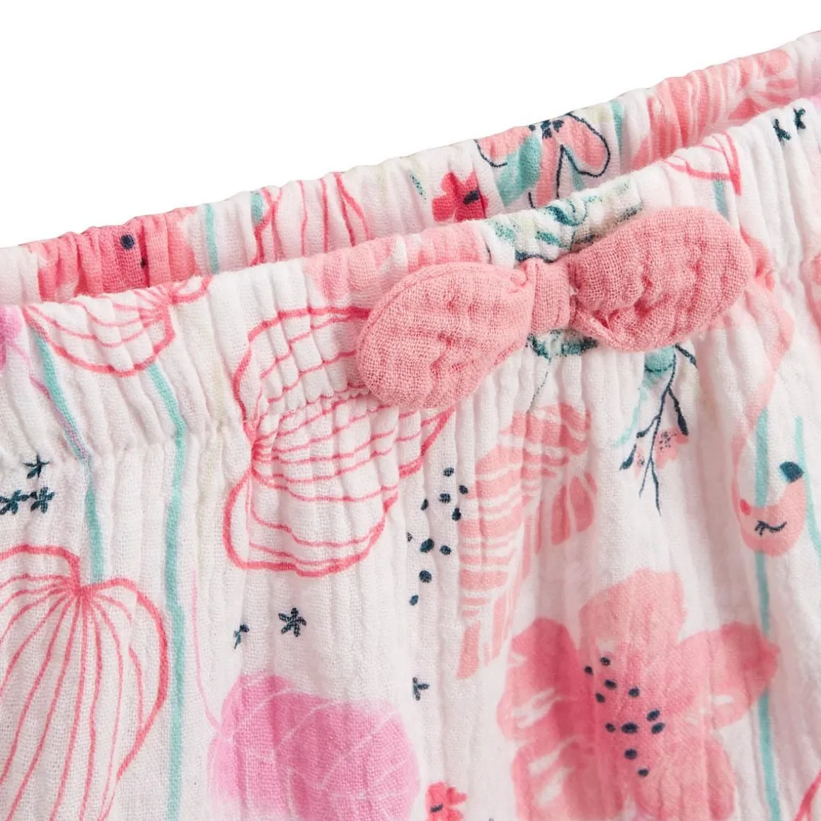 Jupe enfant écrue en gaze de coton Caraïbes