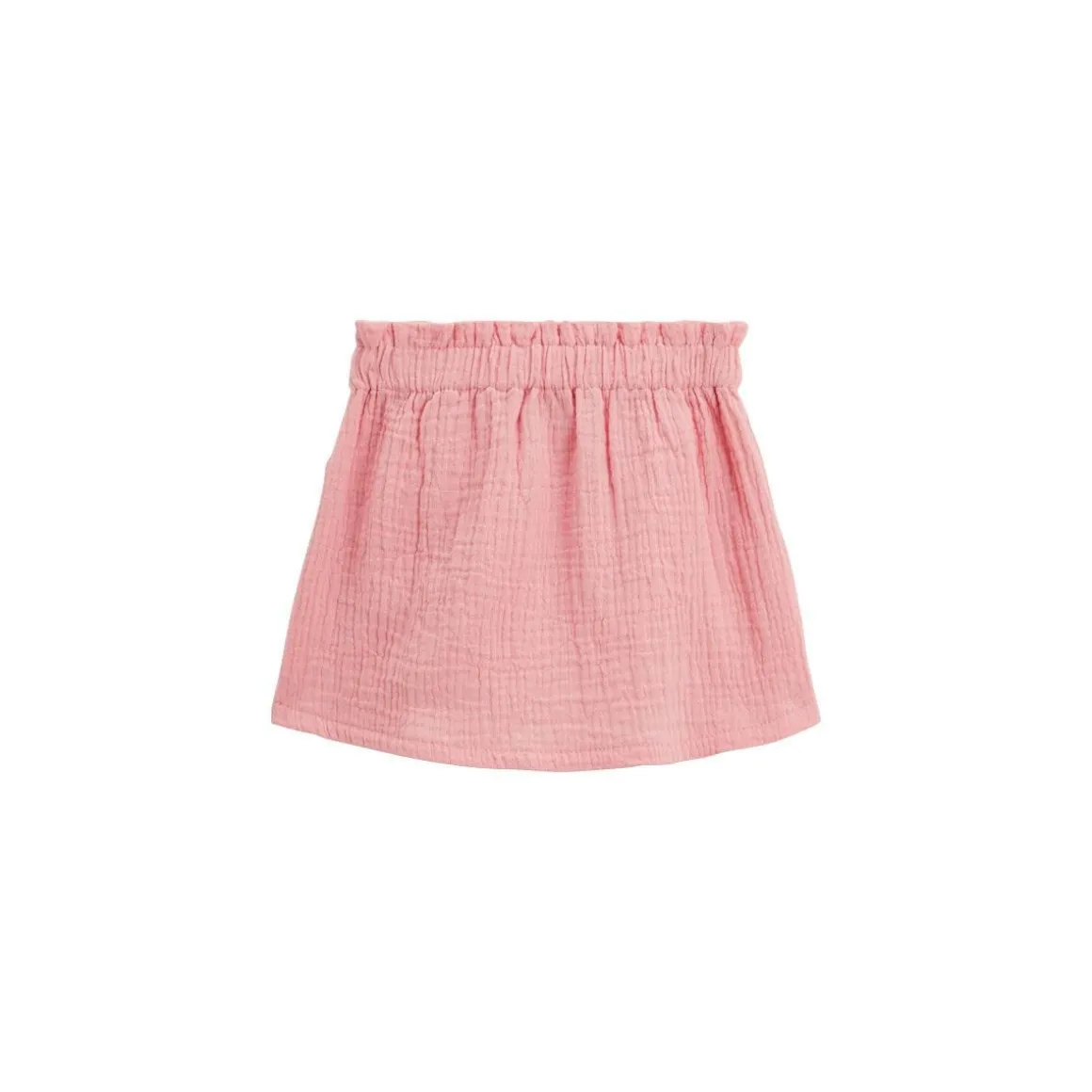 Jupe enfant rose en gaze de coton Caraïbes