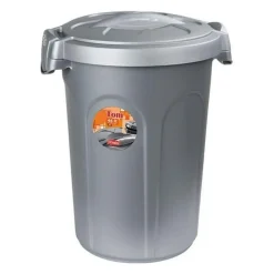 KERBL Conteneur a aliment Tom 16kg 46l pour chien - 44,5x40x61cm - Gris