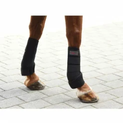 Kerbl Ensemble de guetres de cheval 4 pcs Complet Noir 320133