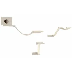 Kerbl Mur d'escalade pour chats Mount Everest Bois Beige