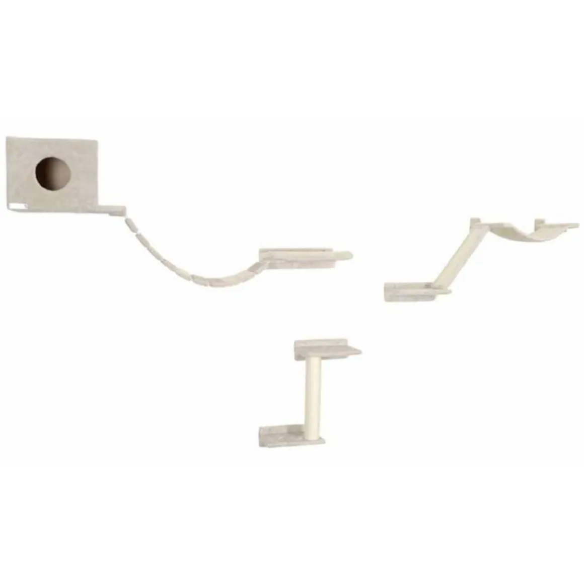 Kerbl Mur d'escalade pour chats Mount Everest Bois Beige