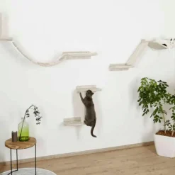 Kerbl Mur d'escalade pour chats Mount Everest Bois Beige