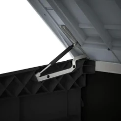 KETER - Coffre de rangement extérieur en résine 1200 litres Noir et gris - Range Poubelles ou vélo