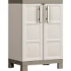 Keter Armoire de rangement basse Excellence Beige et taupe 97 cm