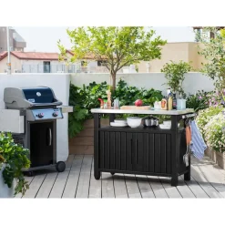 Keter Table d'exterieur multifonctionnelle de barbecue Unity XL