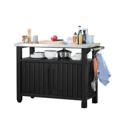 Keter Table d'exterieur multifonctionnelle de barbecue Unity XL