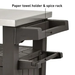 Keter Table d'exterieur multifonctionnelle de barbecue Unity XL