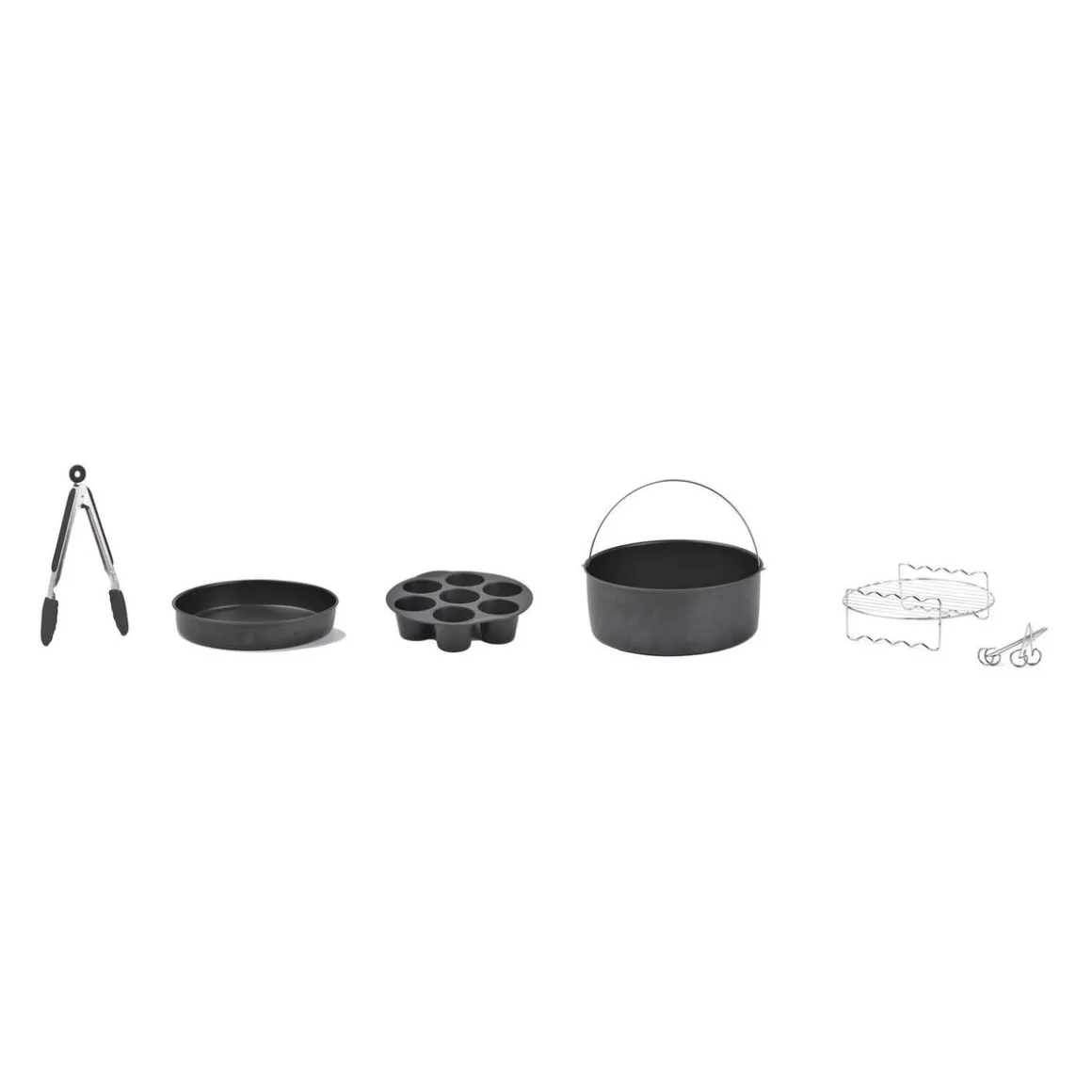 Kit accessoires pour friteuse sans huile - Noir