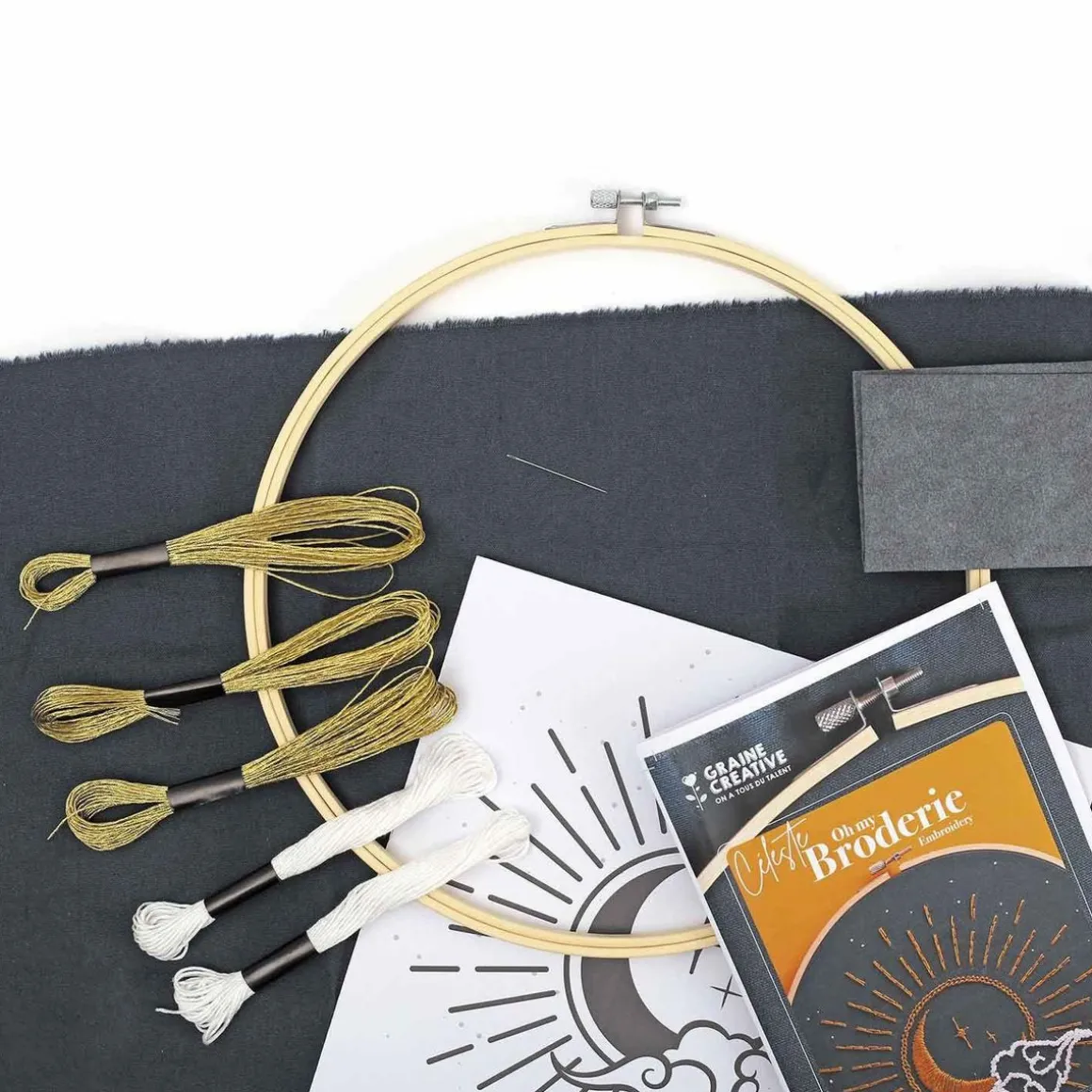 Kit broderie décorative céleste