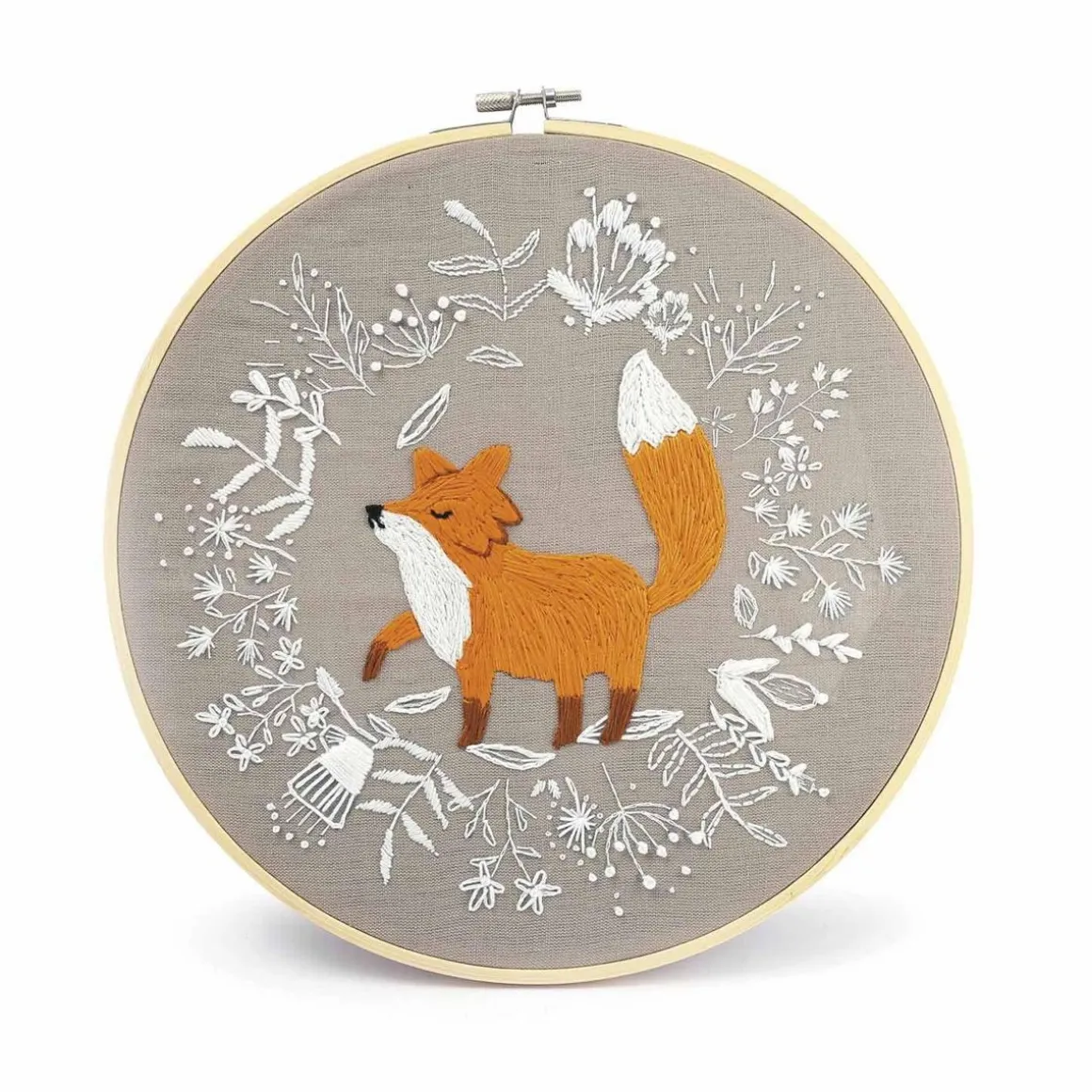 Kit broderie décorative renard