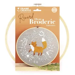 Kit broderie décorative renard