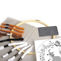 Kit broderie décorative renard