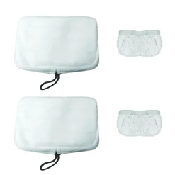 Kit de 2 serpillières et 2 bonnettes PAEU0307 - Blanc