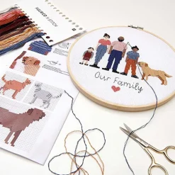Kit de broderie - famille