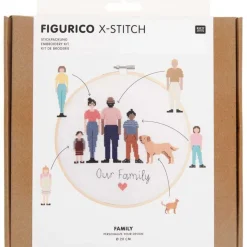 Kit de broderie - famille