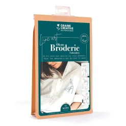 Kit de broderie sur vêtement line art