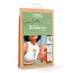 Kit de broderie sur vêtement nature