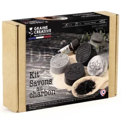 Kit de creation savon au charbon DIY