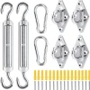 Kit de fixation en acier inoxydable pour voile d'ombrage